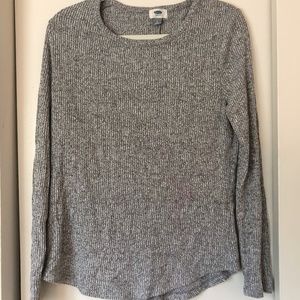 Relaxed-fit Sweater Material Long Sleeve Top